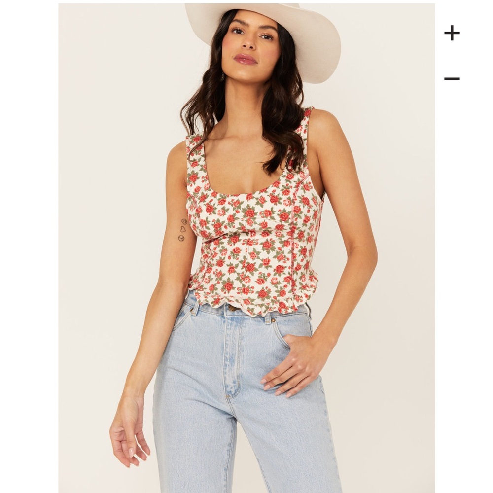 Free People Women's Melanie Floral Print Tank Top